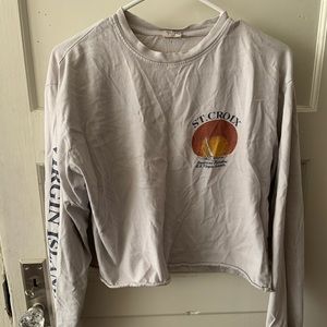 Brandy Melville size s cropped long sleeve tee